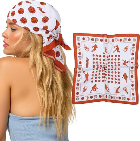 AWAYTR Cotton Bandana for Men Women - 22 IN Square Ball Games Scarf for Sport Bandanna Handkerchief Cowboy Hanky in Saudi Arabia