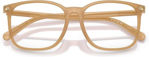 المدرب النسائي HC6254BD Square Prescription Eyewear Frames ، Hilky Tea/Demo Lens ، 55 mm in Kuwait