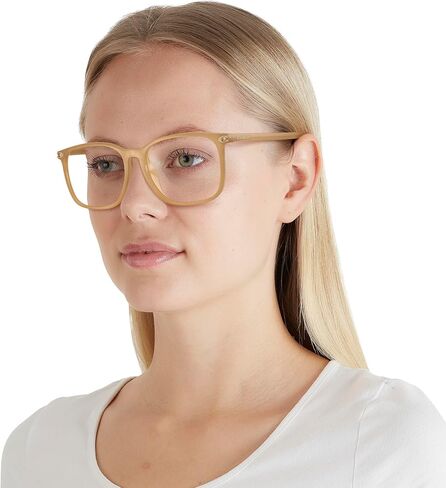 المدرب النسائي HC6254BD Square Prescription Eyewear Frames ، Hilky Tea/Demo Lens ، 55 mm in Kuwait