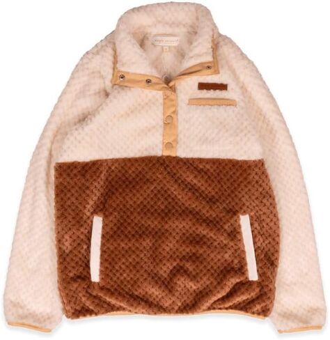 Simply Southern Simply Soft Pullover, Quarter Button Snap Closure, Quilted Fleece, Youth in Saudi Arabia