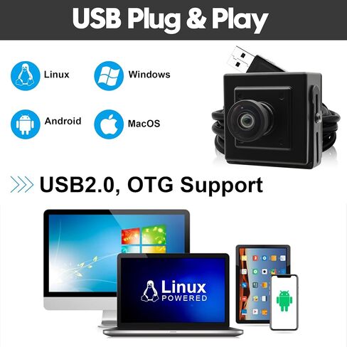 SVPRO 5MP وحدة كاميرا USB كاميرا لوحة زاوية واسعة مع مستشعر CMOS IMX335 1/2.8 بوصة 1944P 30FPS كاميرا Lightburm لحفارة الليزر، لوحة كاميرا ويب للتوصيل والتشغيل UVC لـ Raspberry Pi in Kuwait