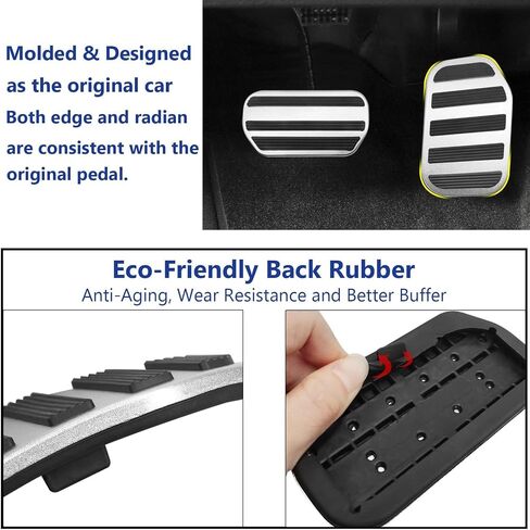 TTCR-II لأغطية دواسات F150 2009-2014، لأغطية دواسات الغاز F-150 ومنصات دواسة الفرامل F150، لألواح دواسات السباق 2009-2014 F-150 (تلقائي، قطعتان) in Saudi Arabia