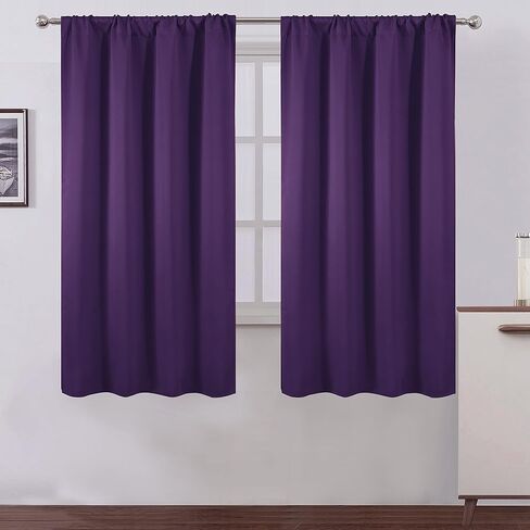 ستائر Lemomo Purple Blackout/42 × 63 بوصة in Saudi Arabia