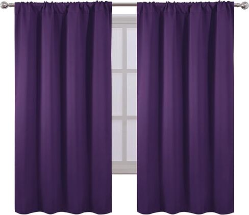ستائر Lemomo Purple Blackout/42 × 63 بوصة in Saudi Arabia