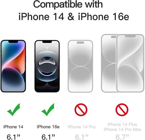 JETech Privacy Full Coverage Screen Protector for iPhone 14 6.1-Inch, Anti-Spy Tempered Glass Film, Edge to Edge Protection Case-Friendly, 2-Pack in Kuwait