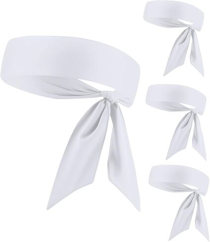 Head Tie Headband, Tie Up Sweatband for Tennis Sweat Hair Band Ninja Karate Pirates Basketball, Running, Workout in Kuwait