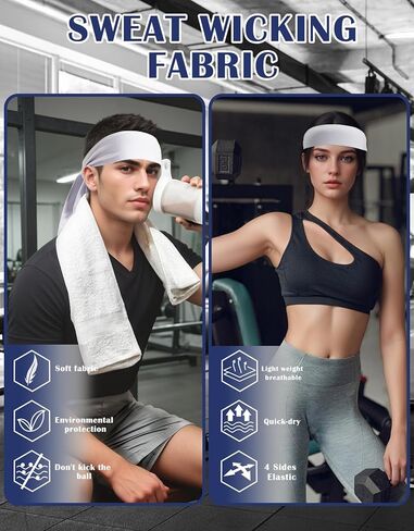 Head Tie Headband, Tie Up Sweatband for Tennis Sweat Hair Band Ninja Karate Pirates Basketball, Running, Workout in Kuwait