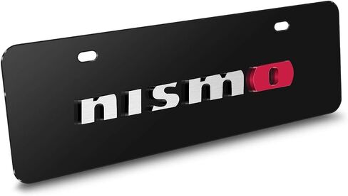 بالنسبة إلى Nissan Nismo 3D European Look لوحة ترخيص من الفولاذ المقاوم للصدأ نصف حجم بحجم in Saudi Arabia