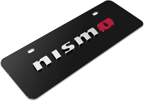 بالنسبة إلى Nissan Nismo 3D European Look لوحة ترخيص من الفولاذ المقاوم للصدأ نصف حجم بحجم in Saudi Arabia