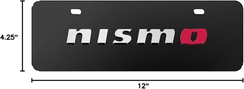 بالنسبة إلى Nissan Nismo 3D European Look لوحة ترخيص من الفولاذ المقاوم للصدأ نصف حجم بحجم in Saudi Arabia