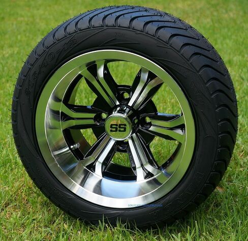 12 "عجلات محول و 215/50-12" إطارات عربة الجولف DOT - مجموعة من 4 in Kuwait