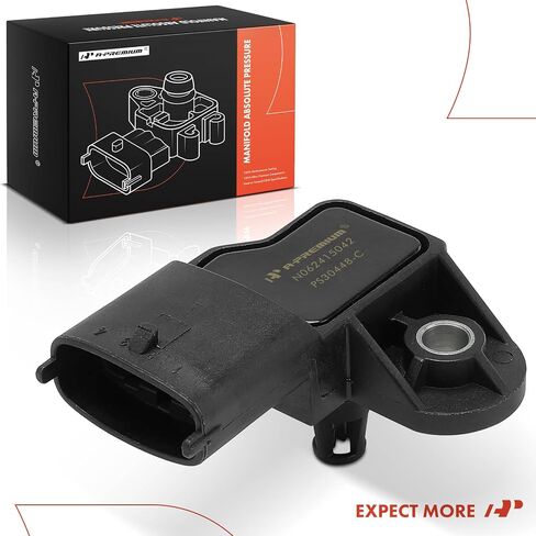 مستشعر ضغط محرك A-premium (MAP) [4 دبابيس] متوافق مع Ford Explorer ، Escape ، Fusion ، Focus ، Edge & Jeep Grand Cherokee & Chevrolet Cruze & Buick & Lincoln & Volvo & Fiat & Porsche in Saudi Arabia