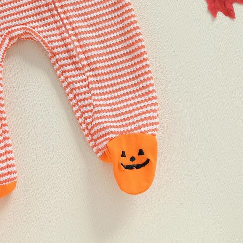 Baby Halloween Skeleton Footies Rompers Pumpkin Skull Skeleton Bodysuit Jumpsuit Newborn Boy Girl Halloween Playsuit in Saudi Arabia