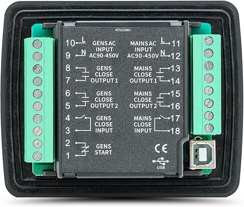 ATS320 ATS320AC ATS320DC ATS لوحة تحكم وحدة التحكم التلقائي في وحدة التحكم في منفذ USB (نوع ATS320 AC) in Kuwait