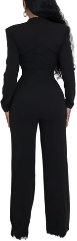 Sunlips Belesuits الأنيقة ، العصرية ، المثيرة ، عالية الخصر ، سراويل الساق الواسعة ، حزب النادي ، عارضة للسروال على نطاق واسع الساق in Kuwait