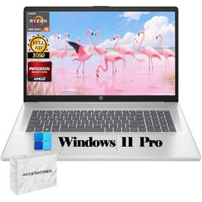 HP Newest 17t Laptop, 17.3" HD+ Touchscreen, Intel Core i5-1334U Processor, 32GB RAM, 1TB SSD, Webcam, Backlit KB, HDMI, Wi-Fi 6, Windows 11 Home, Silver in Kuwait