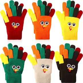 Thanksgiving Turkey Gloves Adults Warm Turkey Trot Costume Gloves for Thanksgiving Day Cosplay in Kuwait