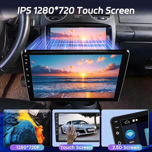 2+32G Wireless Carplay Android Car Radio for VW Beetle 2004-2010, 9 Inch Touchscreen with Android Auto/DSP/Multiple UI/GPS/WiFi + AHD Backup Camera in Saudi Arabia