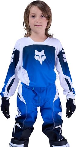 Fox Racing Youth 180 Motocross Dirt Bike Jersey, Blue, Large in Saudi Arabia