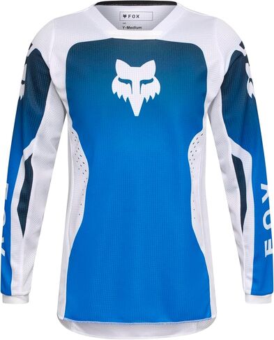 Fox Racing Youth 180 Motocross Dirt Bike Jersey, Blue, Large in Saudi Arabia