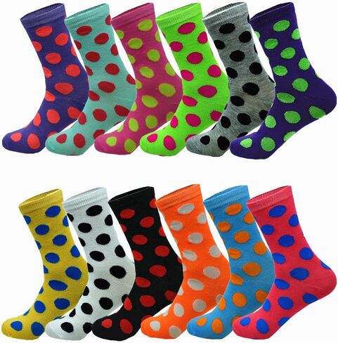 Glory Max 12-Pairs Women's Crew Socks Soft Thin Lightweight Breathable Athletic Casual Socks in Kuwait