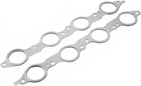 LS MLS Exhaust Manifold Header Gasket Pair W/Bolts Compatible with Chevy Silverado Sierra Suburban 1500 2500 HD LS1 4.8 5.3 5.7 6.0 6.2L 1997-2018 ，551696, 12617944 in Saudi Arabia