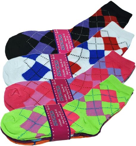 Glory Max 12-Pairs Women's Crew Socks Soft Thin Lightweight Breathable Athletic Casual Socks in Kuwait