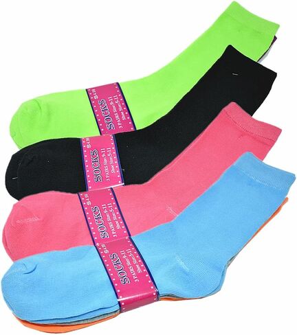 Glory Max 12-Pairs Women's Crew Socks Soft Thin Lightweight Breathable Athletic Casual Socks in Kuwait