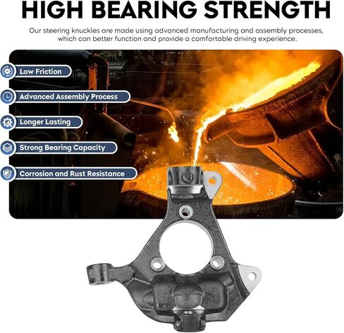 TadaMark Front Steering Knuckles fit for Chevy Silverado 99-06 for GMC Sierra 1500 for Suburban 1500 & Tahoe & Yukon 00-06, for Avalanche 1500 & Cadillac Escalade 02-06 697906 697907 Left & Right Side in Saudi Arabia