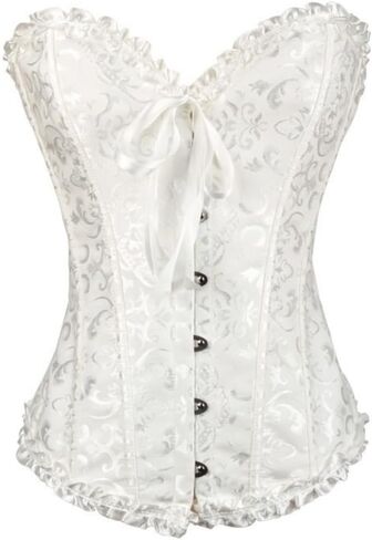 Women’s Lace Corset with Ribbon Lacing Comfortable Waist Trainer for Body Shaping in Saudi Arabia