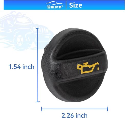 RLDYM OIL FILLER CAP 11127542116 لـ Citroen C2 C3 C4 BERLINGO PEUGEOT 206 207 208 MINI R56 R57 R58 in Kuwait