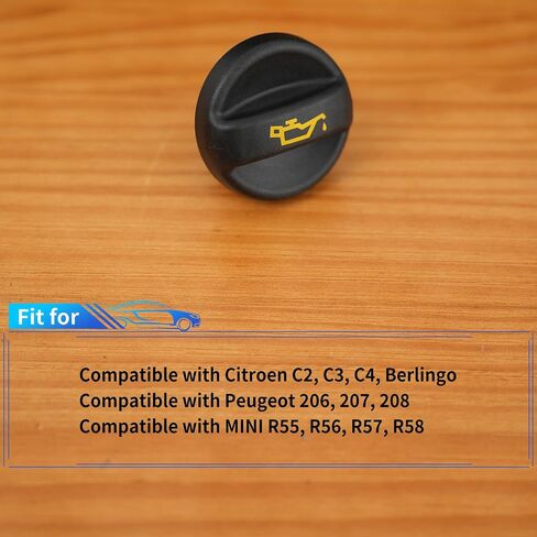 RLDYM OIL FILLER CAP 11127542116 لـ Citroen C2 C3 C4 BERLINGO PEUGEOT 206 207 208 MINI R56 R57 R58 in Kuwait