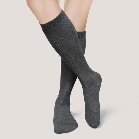 Pack of 3 Women's Formal Dress Solid Color Crew Full Length Reusable Washable Casual Wear Business Regular Socks in Saudi Arabia