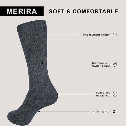 Pack of 3 Women's Formal Dress Solid Color Crew Full Length Reusable Washable Casual Wear Business Regular Socks in Saudi Arabia