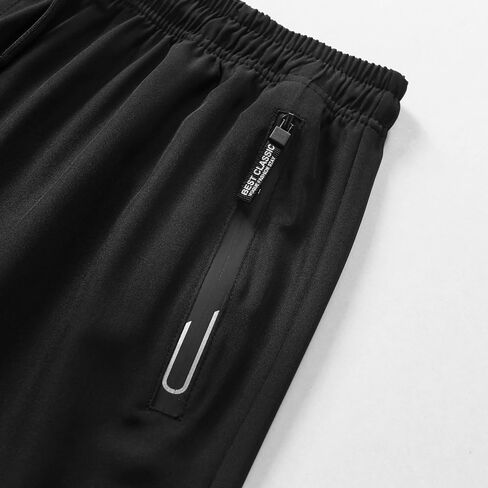 Men's Summer Athletic Shorts Elastic Waist Functional Zippered Pockets for Gym Outdoor in Saudi Arabia