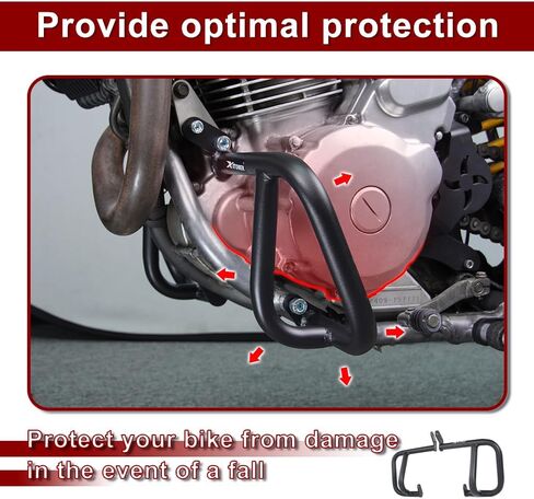 Xitomer Steel Crash Bars Highway Cage Fit for DR650/S/SE 1996-2024 Fit for DR650S DR650E Engine Guard Crash Cage & Tank Guard, Highway Cage in Saudi Arabia