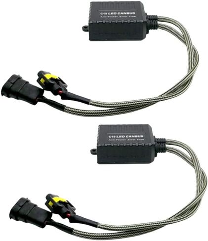 وحدة فك ترميز LED ، 2 عبوات السيارة 9V-16V DC H8/H11 استبدال مقاومات التحميل ، متوافقة مع مركبة الجهد المنخفض وتطبيق على موصل المصباح H8/H11 مصباح in Kuwait