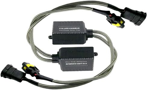 وحدة فك ترميز LED ، 2 عبوات السيارة 9V-16V DC H8/H11 استبدال مقاومات التحميل ، متوافقة مع مركبة الجهد المنخفض وتطبيق على موصل المصباح H8/H11 مصباح in Kuwait