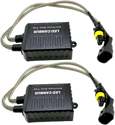 وحدة فك ترميز LED ، 2 عبوات السيارة 9V-16V DC H8/H11 استبدال مقاومات التحميل ، متوافقة مع مركبة الجهد المنخفض وتطبيق على موصل المصباح H8/H11 مصباح in Kuwait