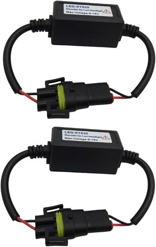 وحدة فك تشفير LED ، سيارة 2 عبوات 9-16V DCH11/H8/H9 فك تشفير ضوء الرأس LED ، متوافقة مع مركبات 9V-16V وتطبيق على H11/H8/H9 مصابيح LED in Saudi Arabia