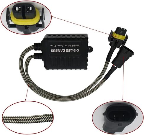 Led Decoder, 2-Packs Car 24V DC C19 LED Head Light Decoders, Compatible with 24V Vehicles and Apply to H8 H9 H11 LED Lights in Saudi Arabia