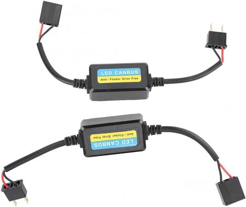 وحدة فك ترميز LED ، 2 عبوات CAR 9V-16V DC H7 مقاومات التحميل بديل ، متوافق مع مركبة الجهد المنخفض وتطبيق على موصل مصباح H7 مصباح المصباح in Saudi Arabia