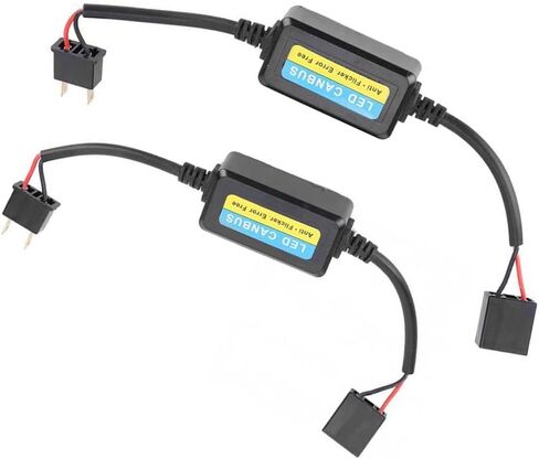وحدة فك ترميز LED ، 2 عبوات CAR 9V-16V DC H7 مقاومات التحميل بديل ، متوافق مع مركبة الجهد المنخفض وتطبيق على موصل مصباح H7 مصباح المصباح in Saudi Arabia