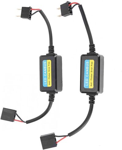 وحدة فك ترميز LED ، 2 عبوات CAR 9V-16V DC H7 مقاومات التحميل بديل ، متوافق مع مركبة الجهد المنخفض وتطبيق على موصل مصباح H7 مصباح المصباح in Saudi Arabia