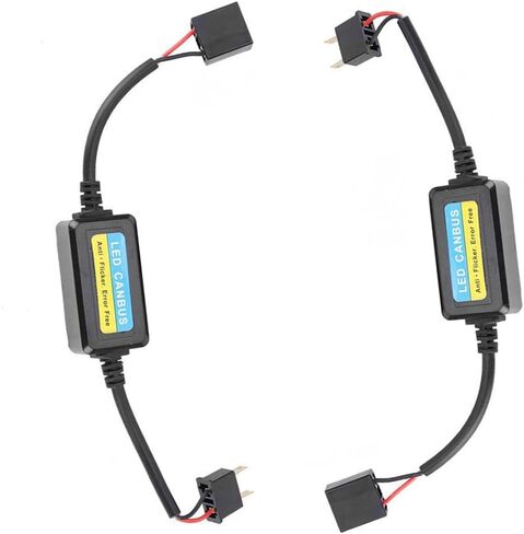 وحدة فك ترميز LED ، 2 عبوات CAR 9V-16V DC H7 مقاومات التحميل بديل ، متوافق مع مركبة الجهد المنخفض وتطبيق على موصل مصباح H7 مصباح المصباح in Saudi Arabia