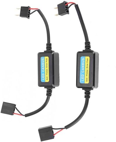 وحدة فك ترميز LED ، 2 عبوات CAR 9V-16V DC H7 مقاومات التحميل بديل ، متوافق مع مركبة الجهد المنخفض وتطبيق على موصل مصباح H7 مصباح المصباح in Saudi Arabia