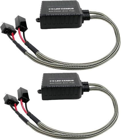 Led Decoder, 2-Packs Car 24V DC C19 LED Head Light Decoders, Compatible with 24V Vehicles and Apply to H7 LED Lights in Saudi Arabia