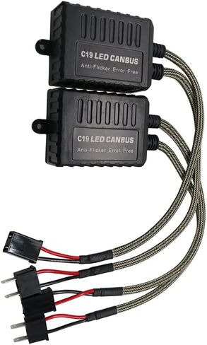 Led Decoder, 2-Packs Car 24V DC C19 LED Head Light Decoders, Compatible with 24V Vehicles and Apply to H7 LED Lights in Saudi Arabia