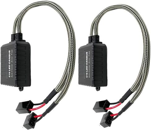 Led Decoder, 2-Packs Car 24V DC C19 LED Head Light Decoders, Compatible with 24V Vehicles and Apply to H7 LED Lights in Saudi Arabia