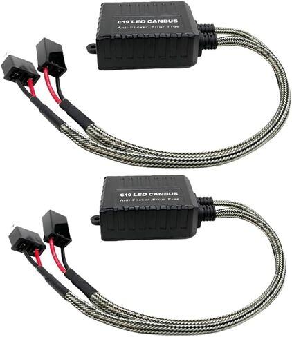 Led Decoder, 2-Packs Car 24V DC C19 LED Head Light Decoders, Compatible with 24V Vehicles and Apply to H7 LED Lights in Saudi Arabia